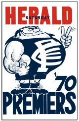 1970 Carlton WEG Reprinted Grand Final poster.